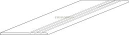 Kutahya Regnum Dry Fix Ступень с насечками 30х120 см