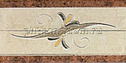 Casalgrande Padana Marte Botticino Fascia Floreale B Levigato Бордюр 15х30 см